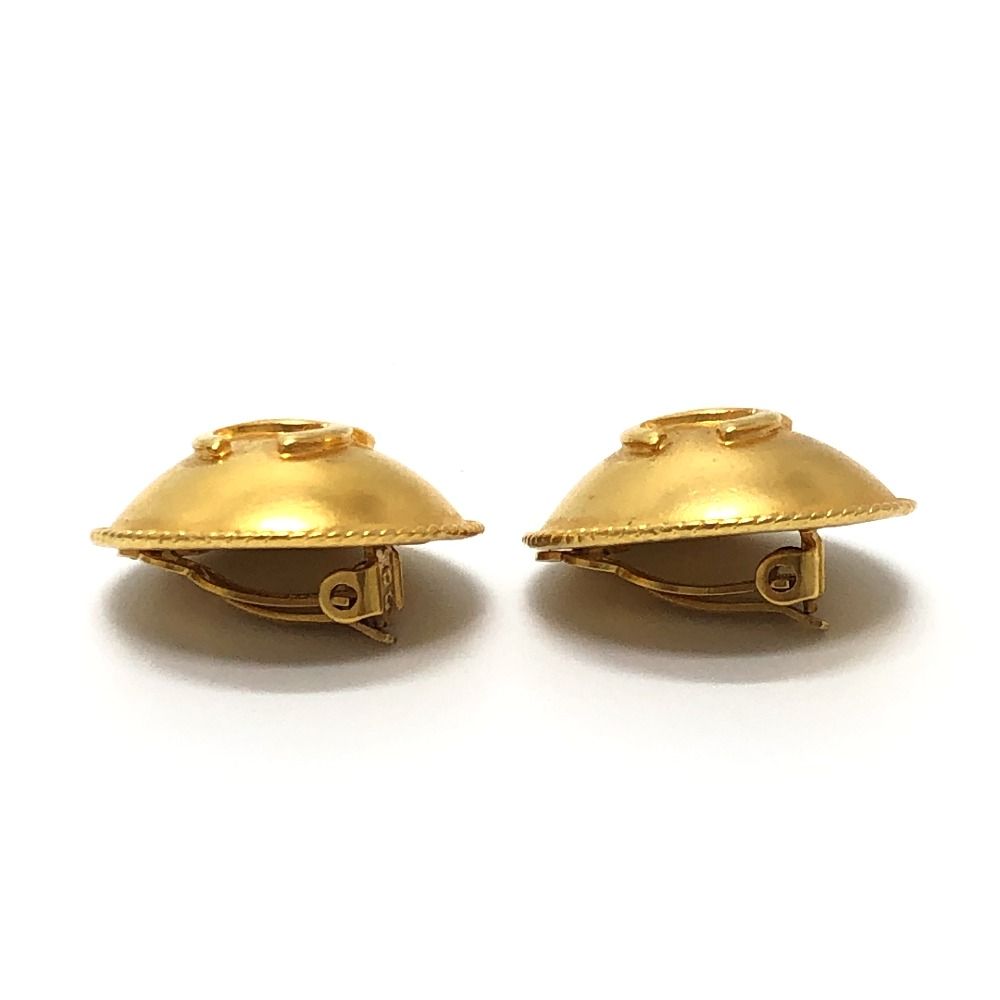 Chanel Earrings CC Logo Dome — view 3
