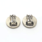 Chanel Earrings CC Logo Circle Metal Silver — view 2
