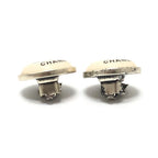 Chanel Earrings CC Logo Circle Metal Silver — view 8