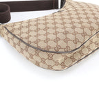 Gucci GG Canvas Leather Shoulder Bag Tote Hand Brown — view 4