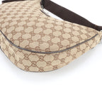 Gucci GG Canvas Leather Shoulder Bag Tote Hand Brown — view 5