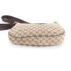 Gucci GG Canvas Leather Shoulder Bag Tote Hand Brown — view 6