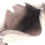 Gucci GG Canvas Leather Shoulder Bag Tote Hand Brown — view 7