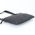 Gucci GG Canvas Leather Shoulder Bag Crossbody Messenger Business Tote Black — view 5