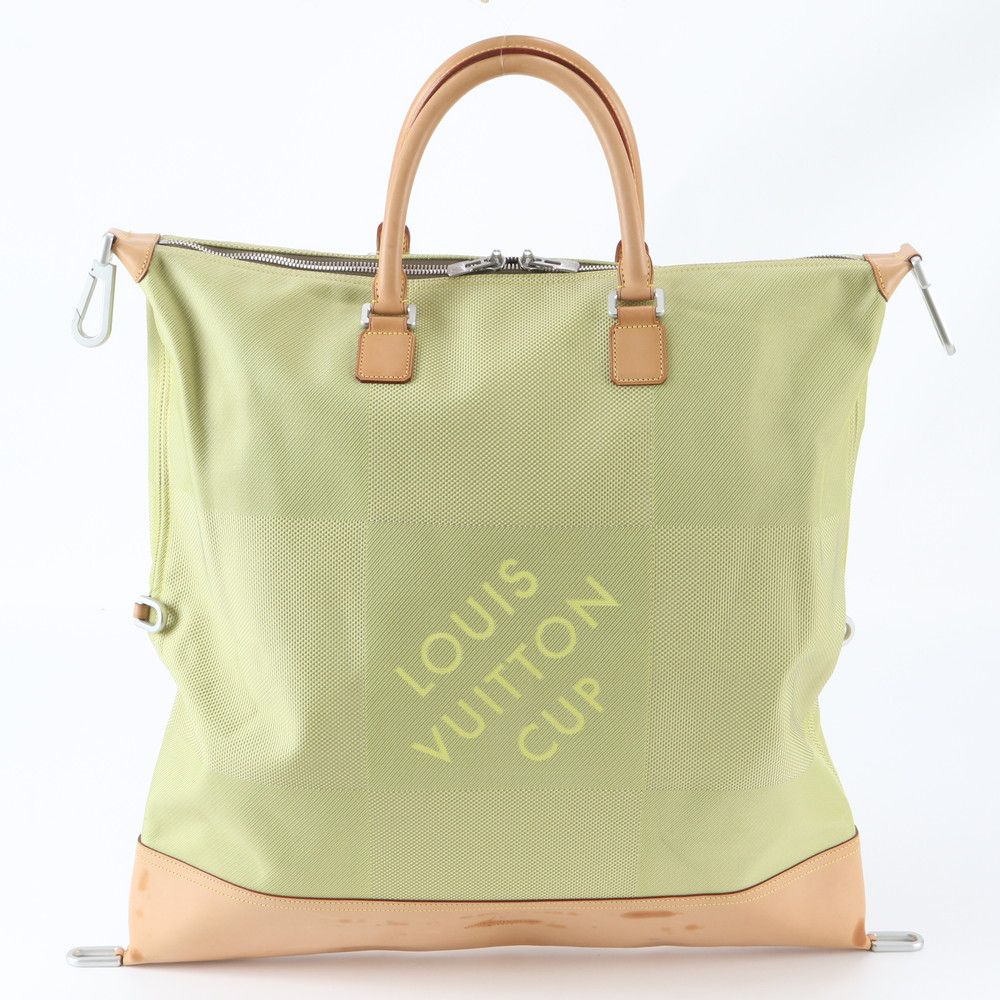 Louis Vuitton Damier Jean LV Cup American Cube Leather Tote — view 3
