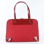 Gucci GG Canvas 002 Leather Tote Shoulder Hand — view 3