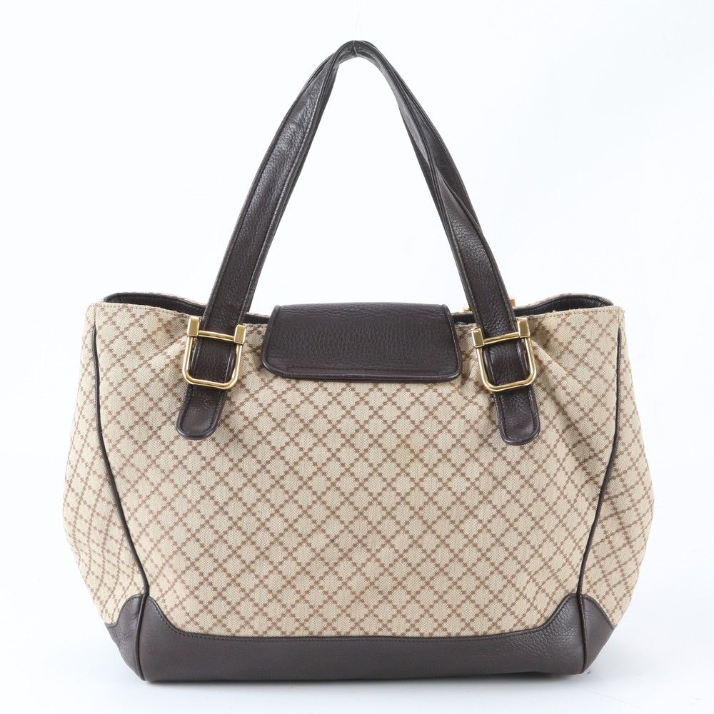 Gucci Diamante Double Leather Tote Shoulder Hand — view 3