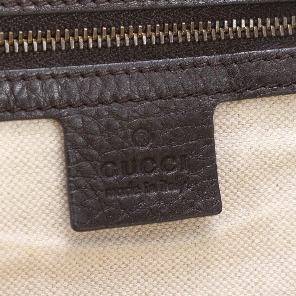 Gucci Diamante Double Leather Tote Shoulder Hand — view 8