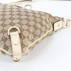 Gucci GG Canvas Abbey Leather Shoulder Bag Crossbody Hand Tote — view 4