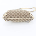 Gucci GG Canvas Abbey Leather Shoulder Bag Crossbody Hand Tote — view 5