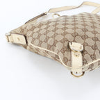 Gucci GG Canvas Abbey Leather Shoulder Bag Crossbody Hand Tote — view 6