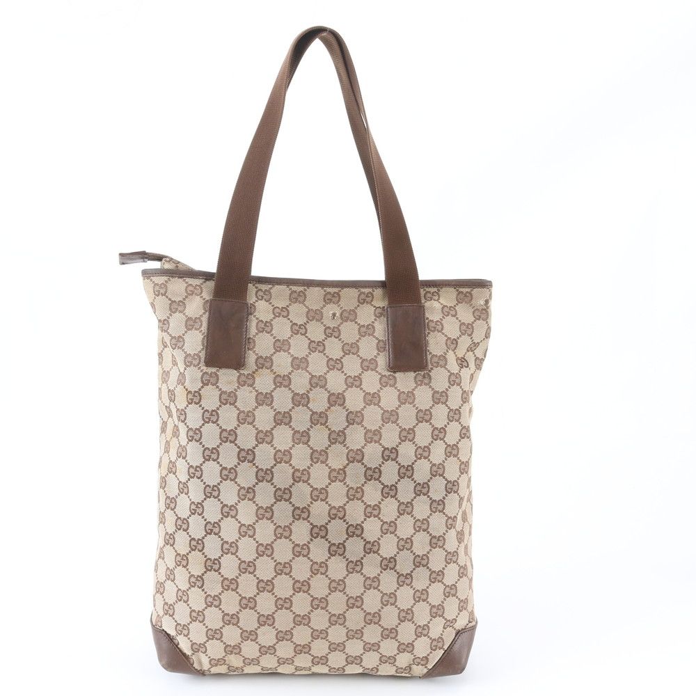 Gucci GG Canvas Leather Tote Shoulder Business — view 3