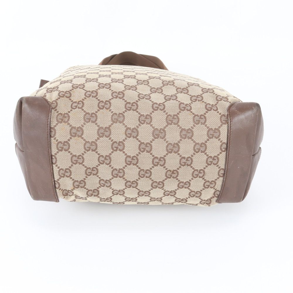 Gucci GG Canvas Leather Tote Shoulder Business — view 6