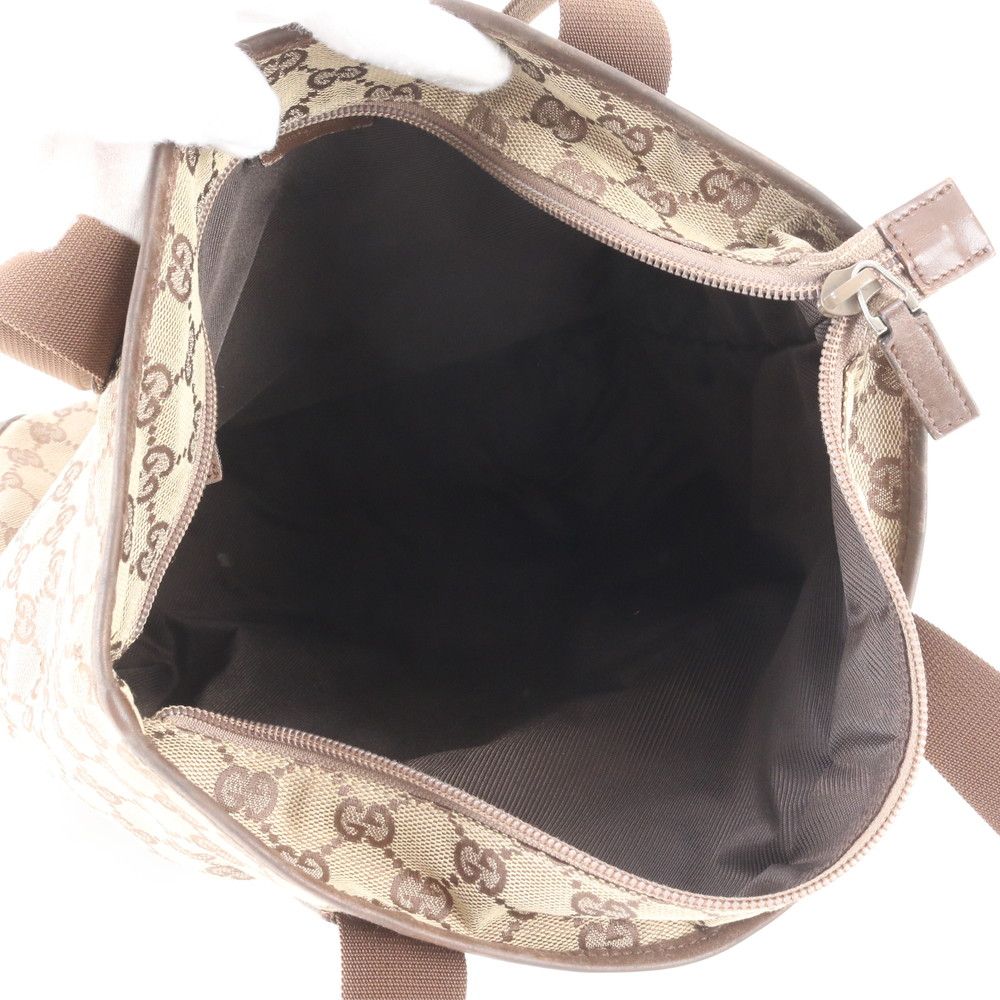 Gucci GG Canvas Leather Tote Shoulder Business — view 7