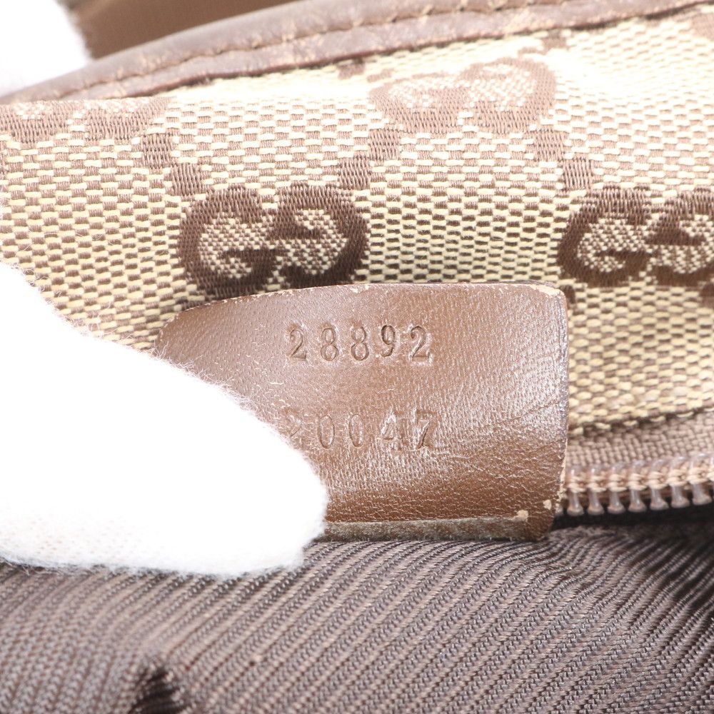 Gucci GG Canvas Leather Tote Shoulder Business — view 9