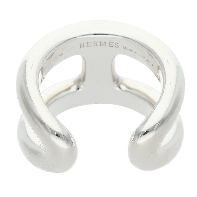 Hermes Osmose PM Silver Ring — view 2