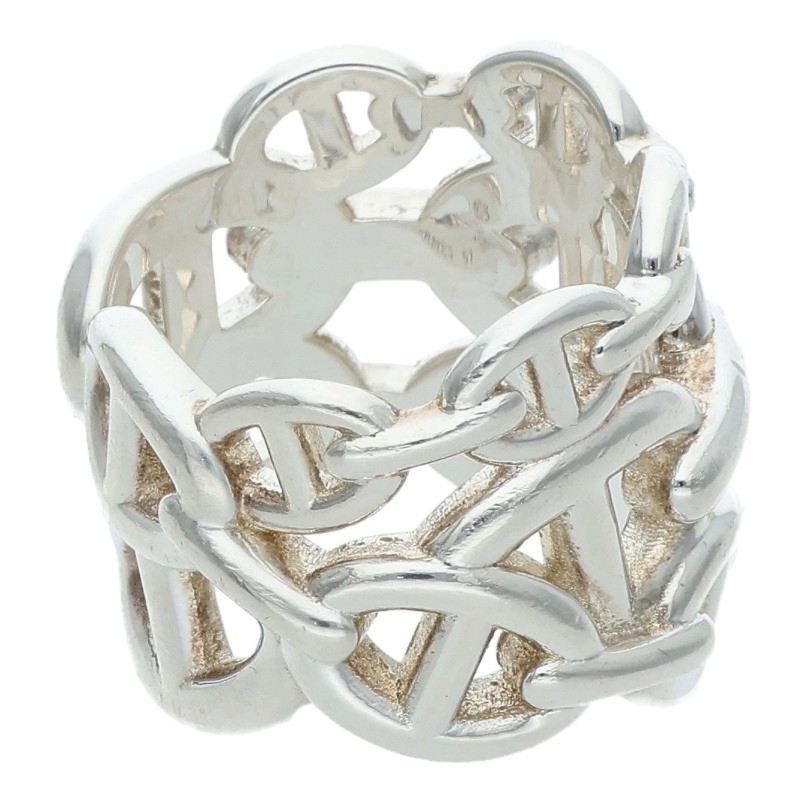 Hermes Chaine D'ancre Enchainee GM Silver Ring — view 4