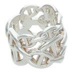 Hermes Chaine D'ancre Enchainee GM Silver Ring — view 4