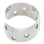 Hermes Moon Star Silver Bangle Bracelet — view 4