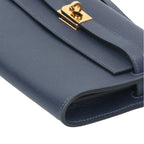 Hermes Kelly Wallet Long To Go Color Blue New Shoulder