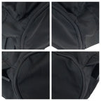 Prada Tessuto Black Silver Nylon Leather Backpack — view 3