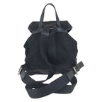 Prada Tessuto Black Silver Nylon Leather Backpack — view 2