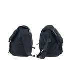 Prada Tessuto Black Silver Nylon Leather Shoulder — view 8