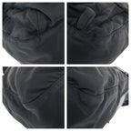Prada Tessuto Black Silver Nylon Leather Shoulder — view 3