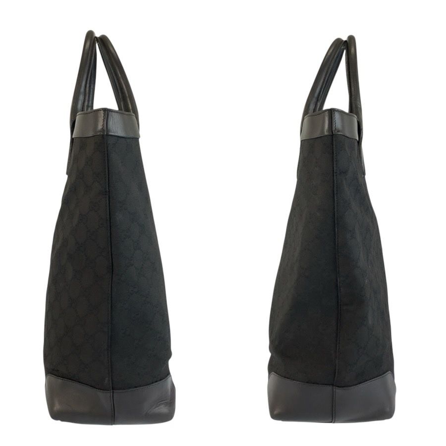 Gucci Black GG Canvas Leather 002 Tote — view 8
