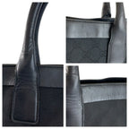 Gucci Black GG Canvas Leather 002 Tote — view 6