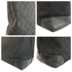 Gucci Black GG Canvas Leather 002 Tote — view 5