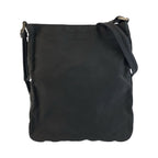 Prada Tessuto Black Silver Nylon Shoulder Bag Pochette