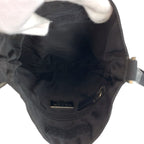 Prada Tessuto Black Silver Nylon Shoulder Bag Pochette — view 8