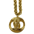 Chanel Vintage Watermark Ball Gold Plated Necklace — view 2