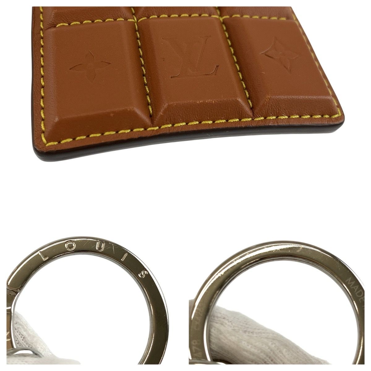 Louis Vuitton Monogram LV Chocolate Bar Brown Charm — view 5