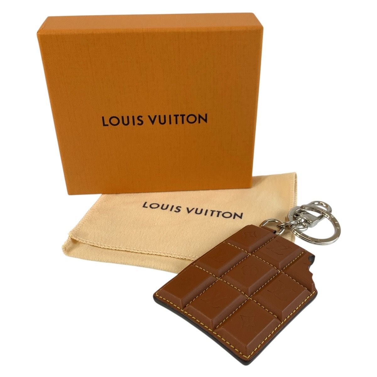 Louis Vuitton Monogram LV Chocolate Bar Brown Charm — view 7