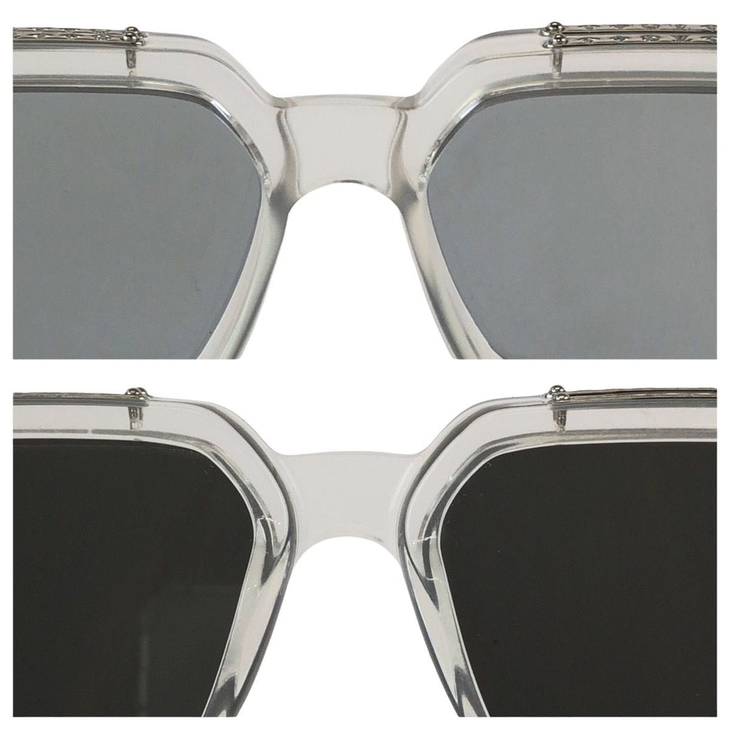 Louis Vuitton Eyewear 1.1 Millionaire Transparent Clear Acetate Metal Sunglasses — view 5