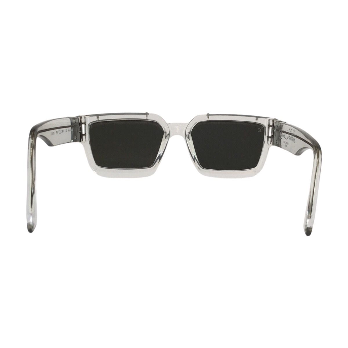 Louis Vuitton Eyewear 1.1 Millionaire Transparent Clear Acetate Metal Sunglasses — view 3