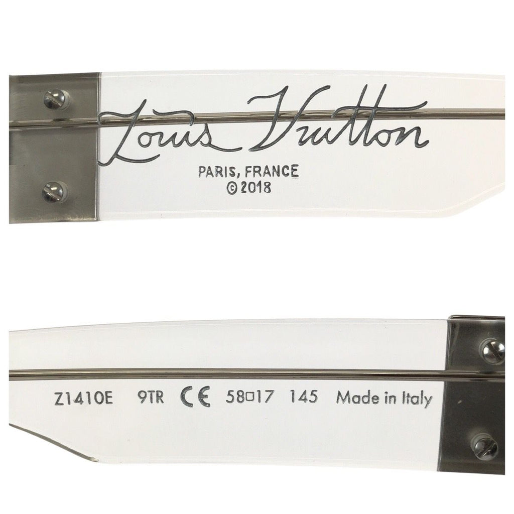 Louis Vuitton Eyewear 1.1 Millionaire Transparent Clear Acetate Metal Sunglasses — view 8