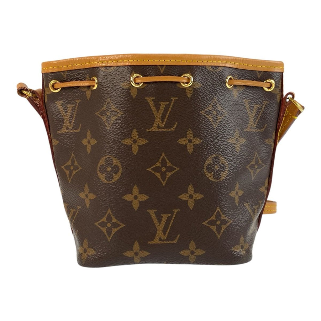 Louis Vuitton Monogram Nano Noe Brown Gold Shoulder Bag Pochette — view 2