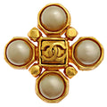 Chanel Brooch Beige