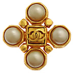 Chanel Brooch Beige