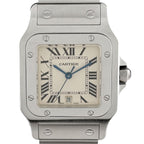 Cartier Santos Galbe LM Watch SS Quartz Ivory