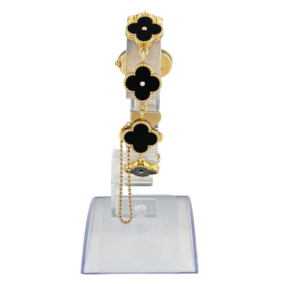 Van Cleef & Arpels Alhambra Watch YG Diamond Onyx Quartz Black — view 3