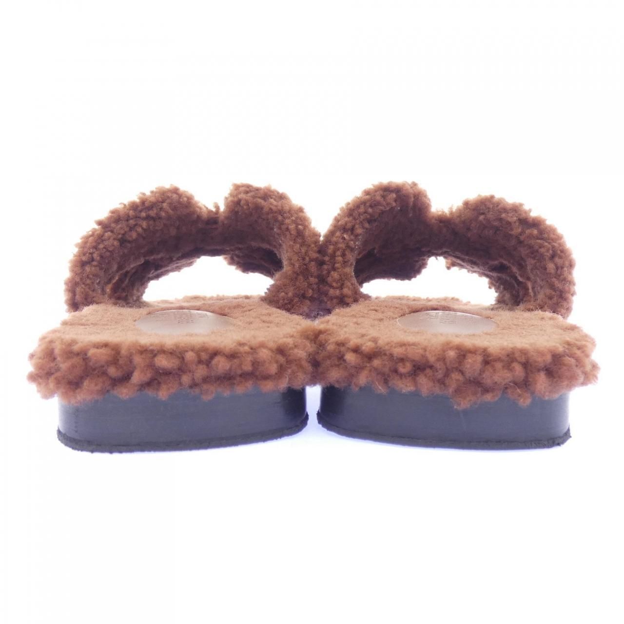 Hermes Oran Sandals Brown — view 5
