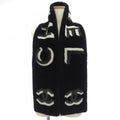 Chanel Shearling Scarf Black