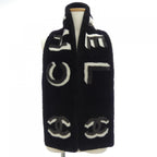 Chanel Shearling Scarf Black