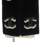 Chanel Shearling Scarf Black — view 4