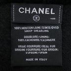Chanel Shearling Scarf Black — view 3