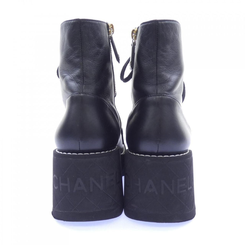 Chanel Combat Boots Black — view 5